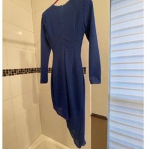 Cobalt Blue One Social Dress with shine
